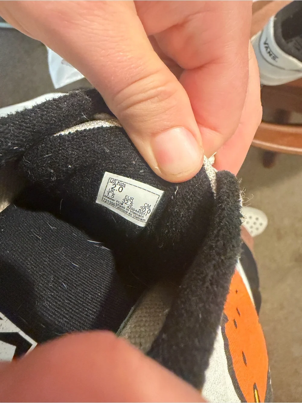Kids Vans size 2